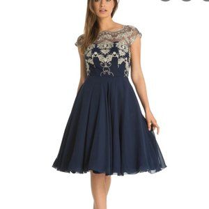 Chi Chi London Lace Bodice Midi Dress